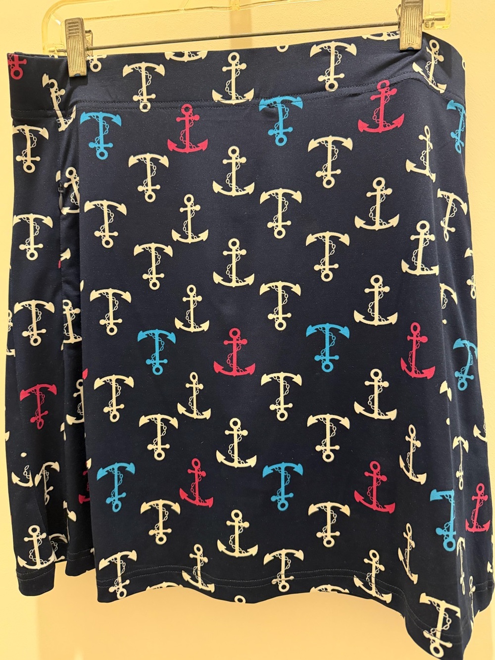 escapada Nautical A-Line Skort with Anchor Design